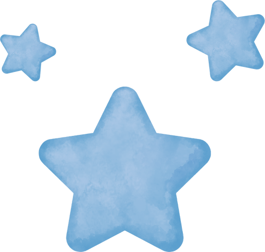 Watercolor Baby Items Star